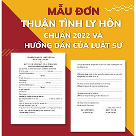 Đơn ly hôn thuận tình quận Ba Đình chuẩn mới nhất + Hướng dẫn của Luật sư