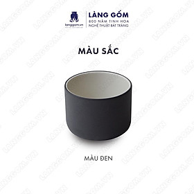 Cốc tách, ly uống nước kiểu hình trụ không quai (lùn) chất liệu gốm sứ Bát Tràng cao cấp - Làng Gốm Bát Tràng