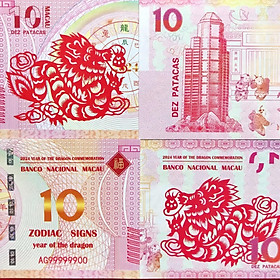 Tờ Lì Xì 10 Đô Macao Hình Con Rồng 2024 - SP007074
