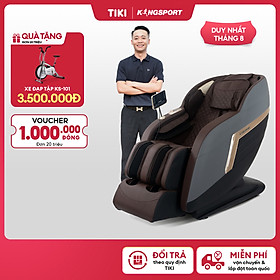 Ghế massage KINGSPORT G80 cao cấp con lăn 3D với 15 bài tập, công nghệ lọc khí Ion âm, túi khí massage chân cao