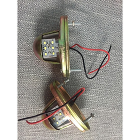 bộ Đèn 6 led soi biển số - Vỏ kim loại - Điện 24V dành cho xe tải