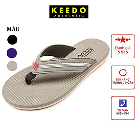 Dép kẹp nam cao cấp KEEDO TNG-D25 - Xám - 42