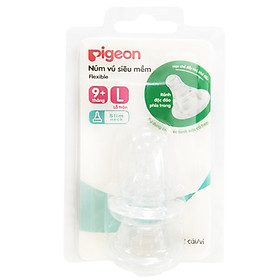 Combo 2 Núm Ty Silicone Siêu Mềm Pigeon - Y