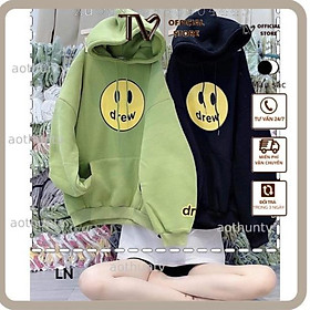 Áo Hoodie Nam Nữ Áo hoodie mặt vàng Dre nũ 2 lớp DA6 Nỉ thu đông dày ấm