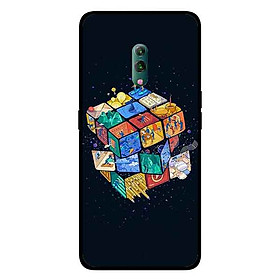 Ốp Lưng in cho Oppo K3 Mẫu Rubik Vũ Trụ - Hàng Chính Hãng