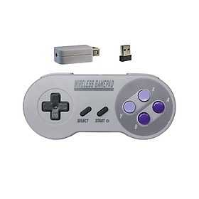Wireless Controller for SNES Classic Edition/NES Classic Edition Gamepad with USB Wireless Receiver for Windows,iOS,Liunx,Android Device