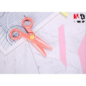 Kéo nhựa cắt giấy an toàn cho bé M&G ASSN2266 màu xanh dạ quang, tím, vàng, cam hồng