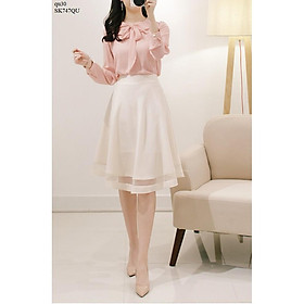 SK663 CHÂN VÁY XÒE PHỐI LƯỚI