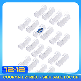 Bộ 20 Kẹp Giữ Dây Điện, Dây Cáp Nhỏ Trong Suốt Milliken NL-3114