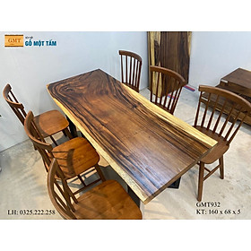 Mua Bàn Gỗ Me Tây Nguyên Tấm  Bàn Làm Việc Gỗ Me Tây  Bàn Sân Vườn Gỗ Me Tây Dài 1 6m Rộng 68cm Dày 5cm