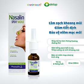 Dung Dịch Xịt Mũi FITOBIMBI NASALIN SPRAY NASALE Giúp Vệ Sinh Mũi Thông Thoáng 20ml