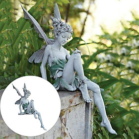 Hình ảnh sách Charming Garden Fairy Figurine Decoration Fountain Statue Ornament