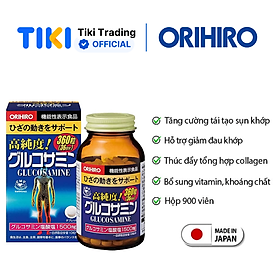 Thực phẩm chức năng viên uống bổ khớp, hỗ trợ trị đau nhức xương khớp Glucosamine Orihiro 1500mg Nhật bản