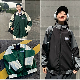 Áo Khoác Gió Nam Nữ THÊU CHỮ MNS Jacket Chất Vải Dù form unisex form rộng Cực chất