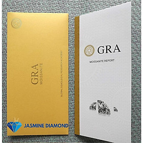 Kim cương nhân tạo Mỹ Moissanite giác cắt tròn