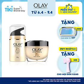 Combo Kem Dưỡng Olay Total Effects Ngăn Ngừa Và Bảo Vệ Da Khỏi 7 Dấu Hiệu Lão Hóa