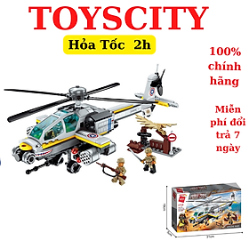 Đồ chơi lắp ghép, xếp hình cho bé trai Qman 1719 - Chiến cơ (280 chi tiết)