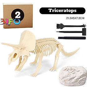 Đồ chơi khảo cổ đào đá đi tìm dấu tích khủng long hóa thạch bộ xương cổ đại đồ chơi lắp ráp mô phỏng khủng long