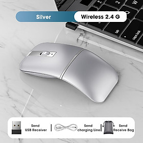 Chuột Bluetooth Có Thể Gập Lại Máy Tính Không Dây Game Thủ Im Lặng Chuột Cho Máy Tính Macbook Chơi Game Mause Sạc Chuột Laptop Phụ Kiện - DARKNESS