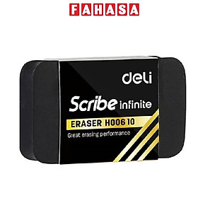 Gôm Tẩy Đen Chữ Nhật To Deli H00610