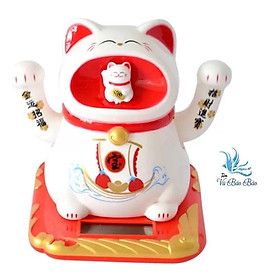 Mua Mèo thần tài may mắn đồ trang trí nhỏ năng lượng mặt trời