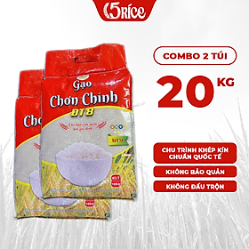 Gạo Đài thơm 8 Chơn Chính - Túi 20kg - Gạo thơm dẻo, đậm vị 5RICE