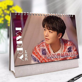 Lịch 2020 để bàn Vương Tuấn Khải ngang TFBoys thiết kế độc đáo đón chào năm mới tặng hình Vcone