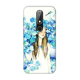 Ốp Lưng Dành Cho Điện Thoại Nokia X6 - Cô Gái Lá Xanh
