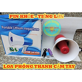 LOA PHÓNG THANH CẦM TAY CÓ GHI ÂM 35W - PIN KHỎE 10 TIẾNG - LOA PHÁT TIẾNG RAO - Hàng chính hãng / Hàng nhập khẩu