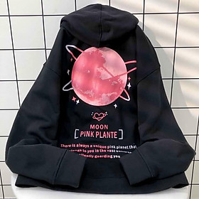 Hình ảnh Áo Khoác Hoodie Nỉ Bông PINK PLANTE  Dây Kéo Form Rộng Unisex Nam Nữ Phong Cách Hàn Quốc Ullzang KUN