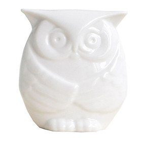 Ceramic Owl Ornament Figurine Sculpture Office Home Desktop Decor Gift