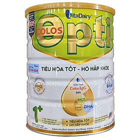 Sữa Colos Opti 1+ lon 800g - Tiêu hoá tốt, Hô hấp khoẻ, Dành cho bé từ 1 tuổi trở lên của VitaDairy