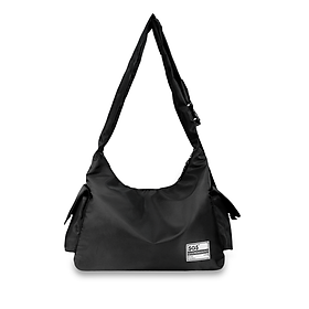 Túi đeo chéo nam nữ  SAIGON SWAGGER chất liệu nylon ELEP HOBO BAG - Black