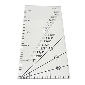 Quilting Seam Guide Ruler Acrylic  Triangles Sewing Seam Handmade
