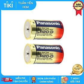 Vỉ 2 viên Pin đại Panasonic Alkaline LR20T/2B-V - Hàng Chính Hãng