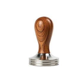 Tamper 57.3mm Inox cán gỗ  | Tay nén cà phê chuyên cho máy pha Lelit Anita & Anna