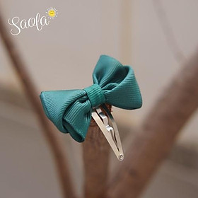 Kẹp Tóc/ Cặp Tóc Mái Đính Nơ Phong Cách Hàn Quốc 05 Màu Sắc Xinh Xắn - SAOLA KIDS - HP005