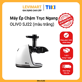 [Hàng chính hãng] Máy Ép Chậm Trục Ngang OLIVO SJ22 (Trắng) - Ép Rau Không Lo Kẹt Máy - Ép Kiệt Bã - Dễ Vệ Sinh