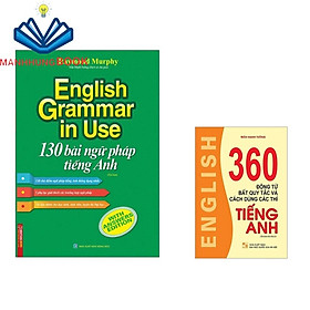 Hình ảnh Sách - English grammar in use 130 bài ngữ pháp (tặng 360 động từ đen trắng)