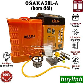 Mua Bình xịt điện phun thuốc trừ sâu Osaka 20 lít  20L-A - Bơm đôi  -  20L-B - Bơm đơn  - Hàng chính hãng