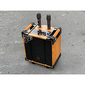Mua Loa xách tay Temeisheng QX-0870 - Loa kéo di động bass 2 tấc - Tặng kèm 2 micro không dây UHF - Đầy đủ kết nối bluetooth  AUX  USB  SD card - Chức năng livestream  kèm hiệu ứng đổi tone giọng - Thiết kế vỏ gỗ sang trọng  âm thanh cực hay - Hàng nhập khẩu