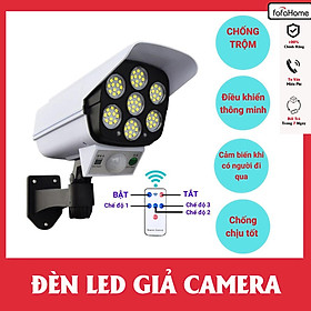 Đèn LED Cảm Ứng Năng Lượng Mặt Trời Mẫu Camera Chống Nước Siêu Tiếm Kiệm Có Điều Khiển 3 Chế Độ Sáng