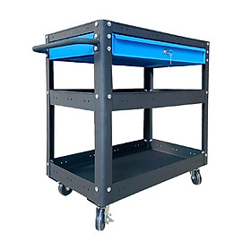 Mua Xe đẩy 3 tầng màu đen hộc kéo xanh