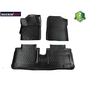 Hình ảnh Thảm lót sàn xe ô tô Toyota Yaris 2014-2020 Nhãn hiệu Macsim chất liệu nhựa TPE cao cấp màu đen(FDW-084)