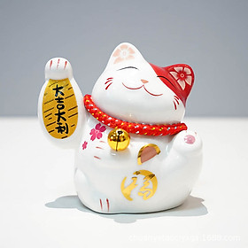 Mô hình Mèo Lucky Neko may mắn ống tiết kiệm nhỏ trang trí nhà cửa xe hơi quà tặng- arthouse_ Hàng chính hãng