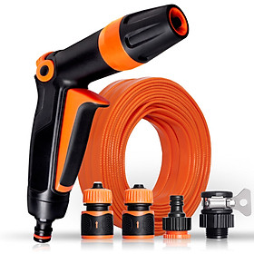 Gabriel high pressure car wash water gun set brush car hose 10 m water pipe sprinkler watering tool