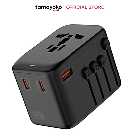 Mua  Sạc Nhanh GaN 65W  Ổ Cắm Điện Du Lịch Quốc Tế Đa Năng Tamayoko Công Suất 2500W 4 Cổng USB-C  USB