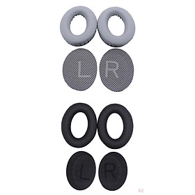 4 Pairs Replacement Memory Foam Headphone Ear Pads Cushion Covers for Bose QuietComfort 35 QC35 QC35 II