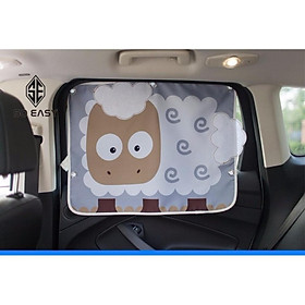 Tấm, miếng, màn che nắng cửa sổ 3 lớp, hình hoạt hình dễ thương CUTE cho xe hơi, xe ô tô – TCN02 (Giao ngẫu nhiên)