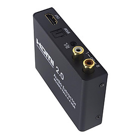 HDMI Audio Splitter Extractor 4K@60HZ HDMI Audio Converter Separator US Plug